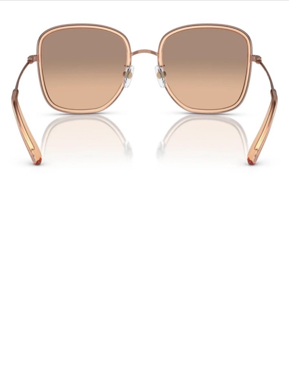 Tory Burch 6101 Pink Square Brown Mirror Sunglasses with case - Picture 9 of 12